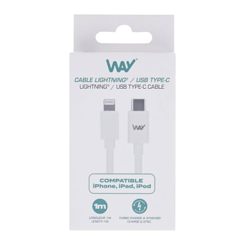 Câble Lightning vers USB-C 1 m