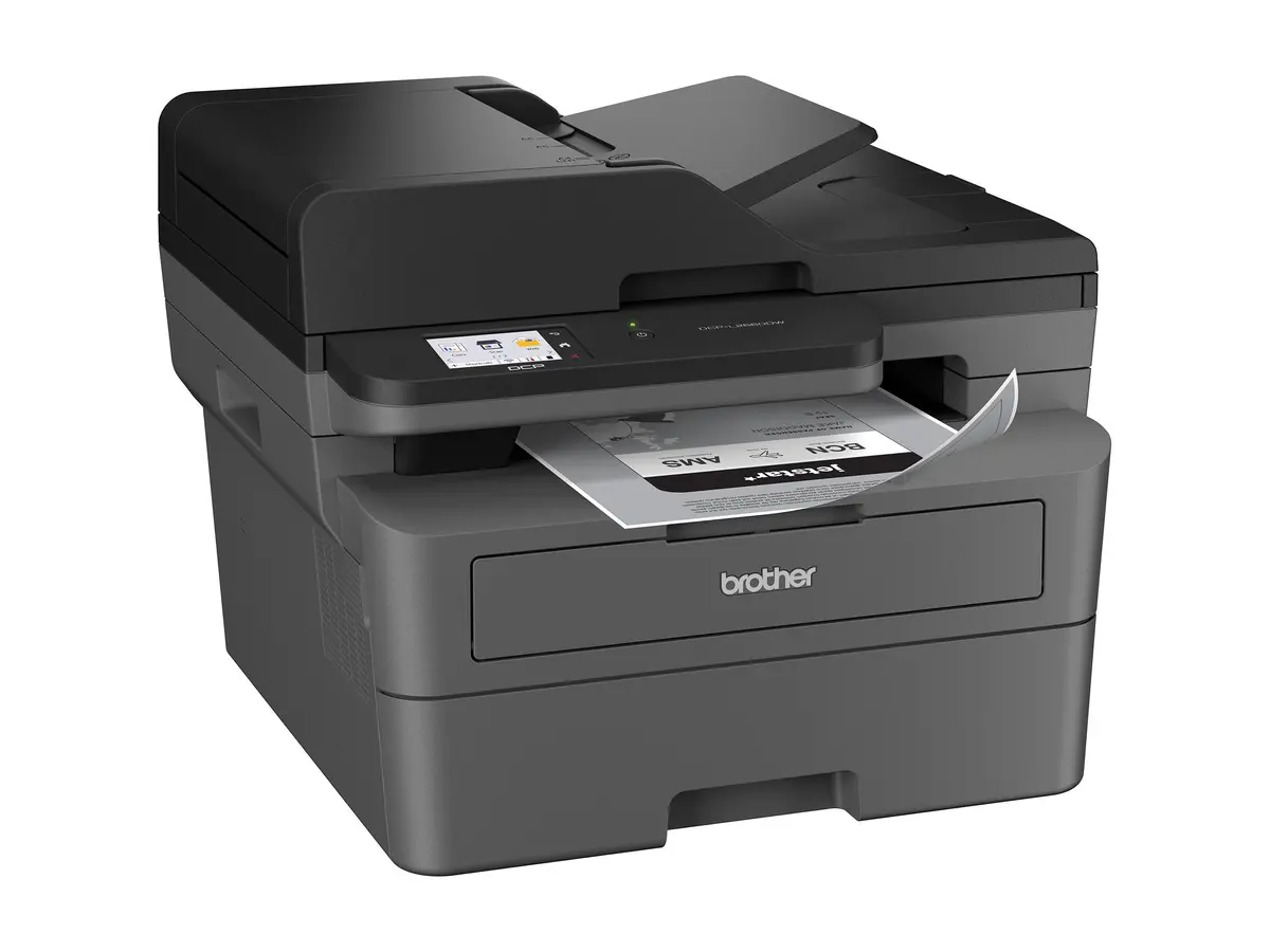 Brother DCP-L2660DW noire et gris foncé - vue avant droite