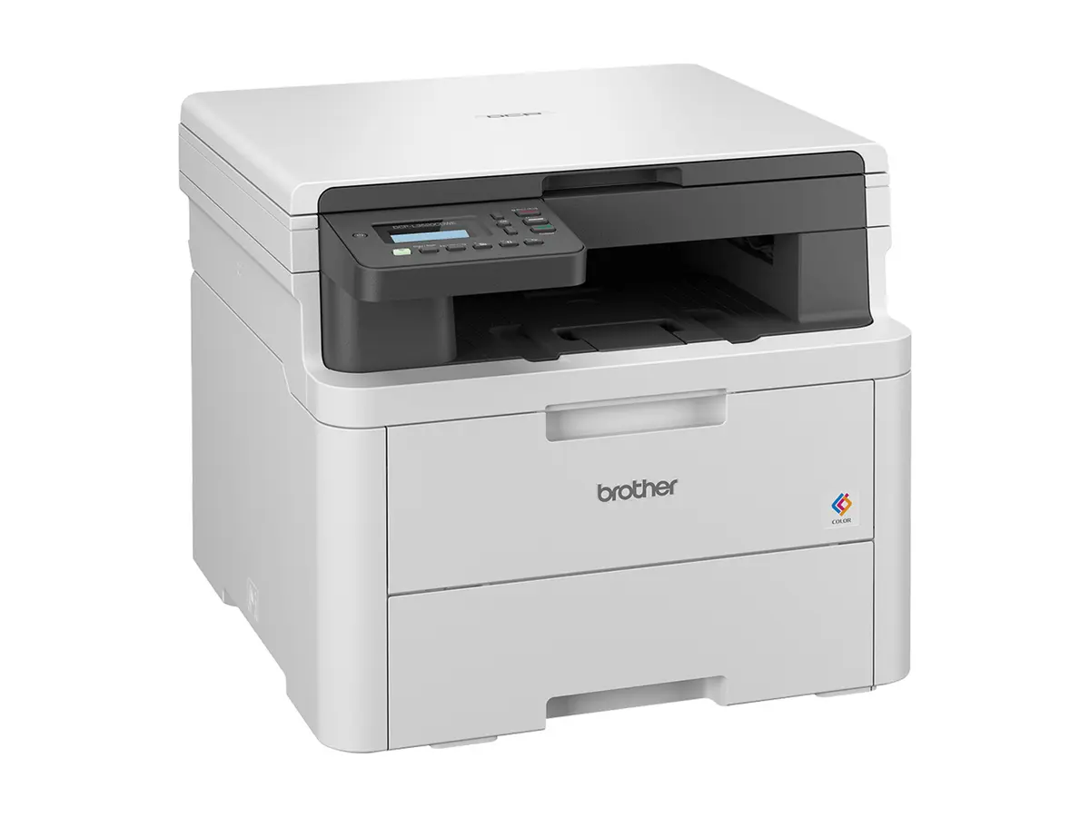 Brother DCP-L3520CDWE blanche et gris foncé - vue avant droite