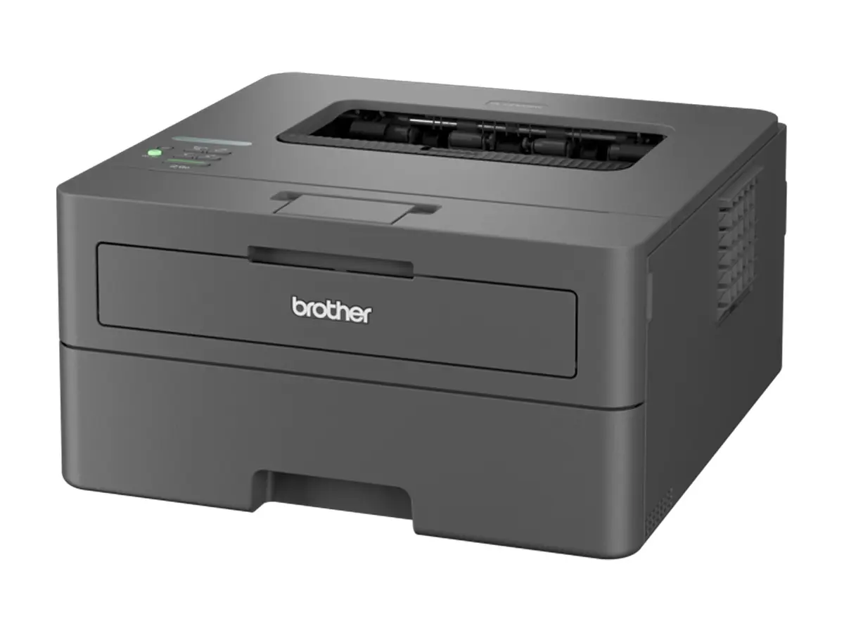 Brother HL-L2400DWE gris foncé - vue avant gauche