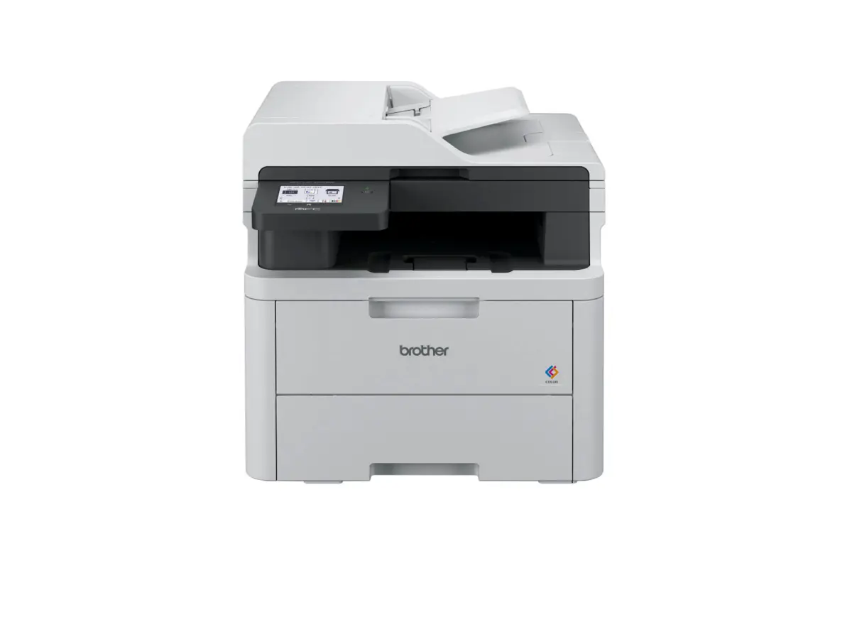 Brother MFC-L3740CDWE blanche et gris foncé - vue de face