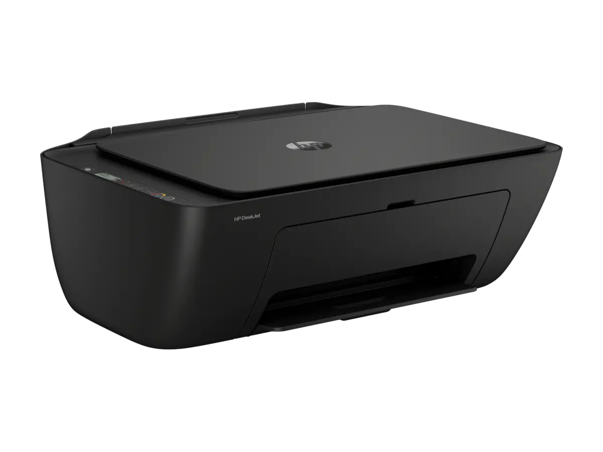 HP DeskJet 2910 noire - vue avant gauche