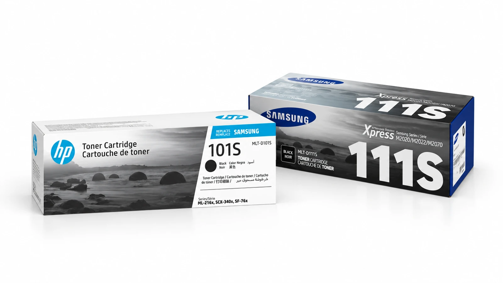 Boîtes de toners pour imprimantes Samsung MLT-D101S et MLT-D111S