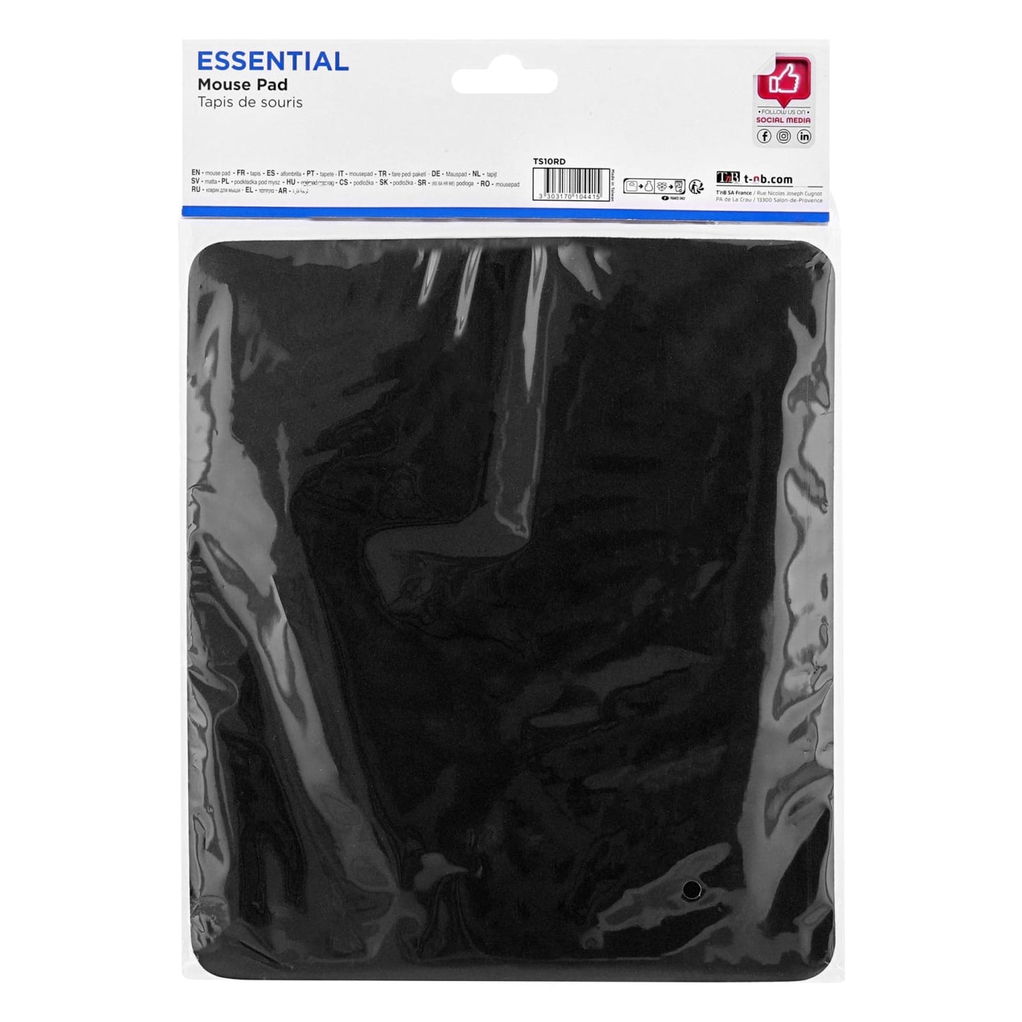 TNB Tapis de souris noir ESSENTIAL