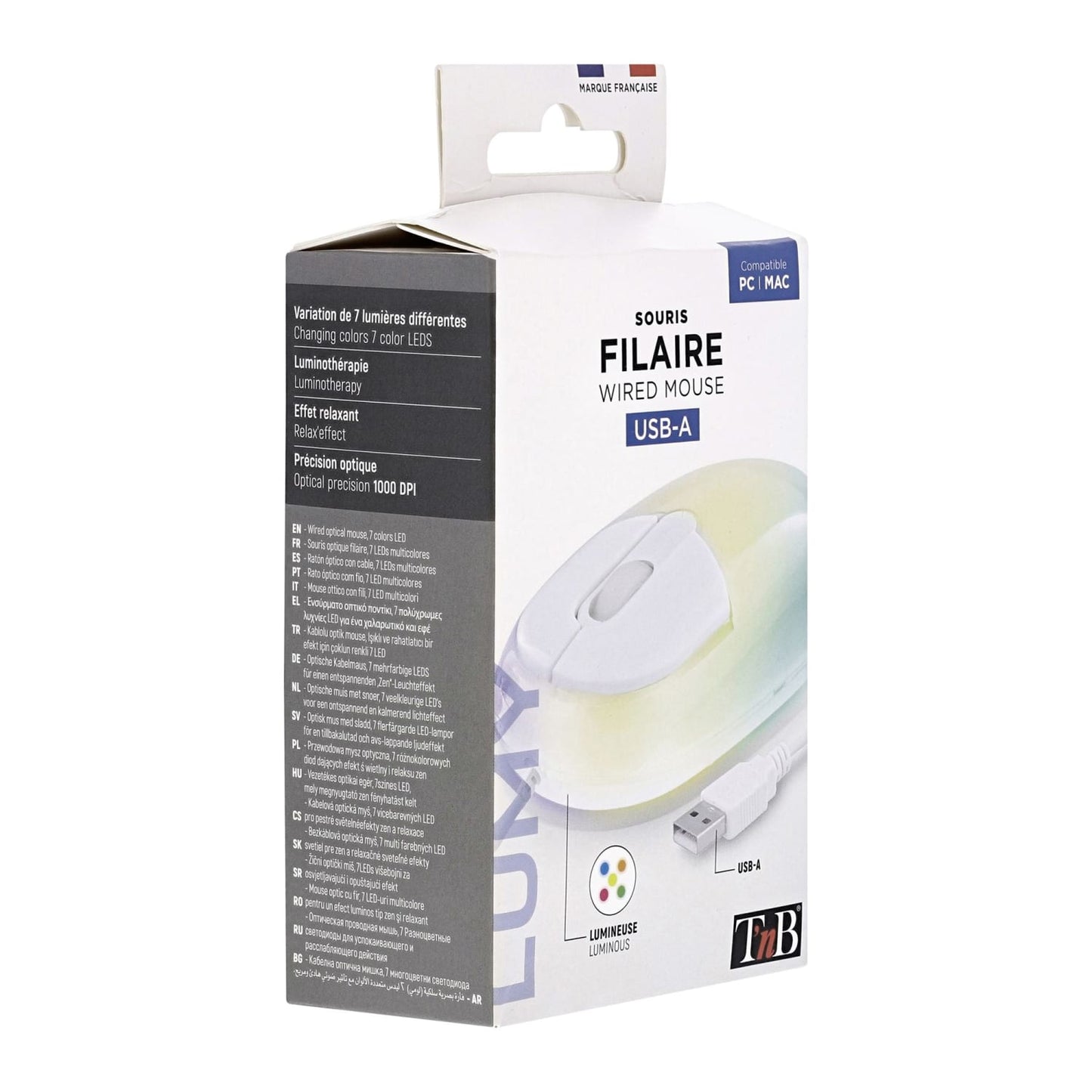 TNB Souris filaire lumineuse LUMY