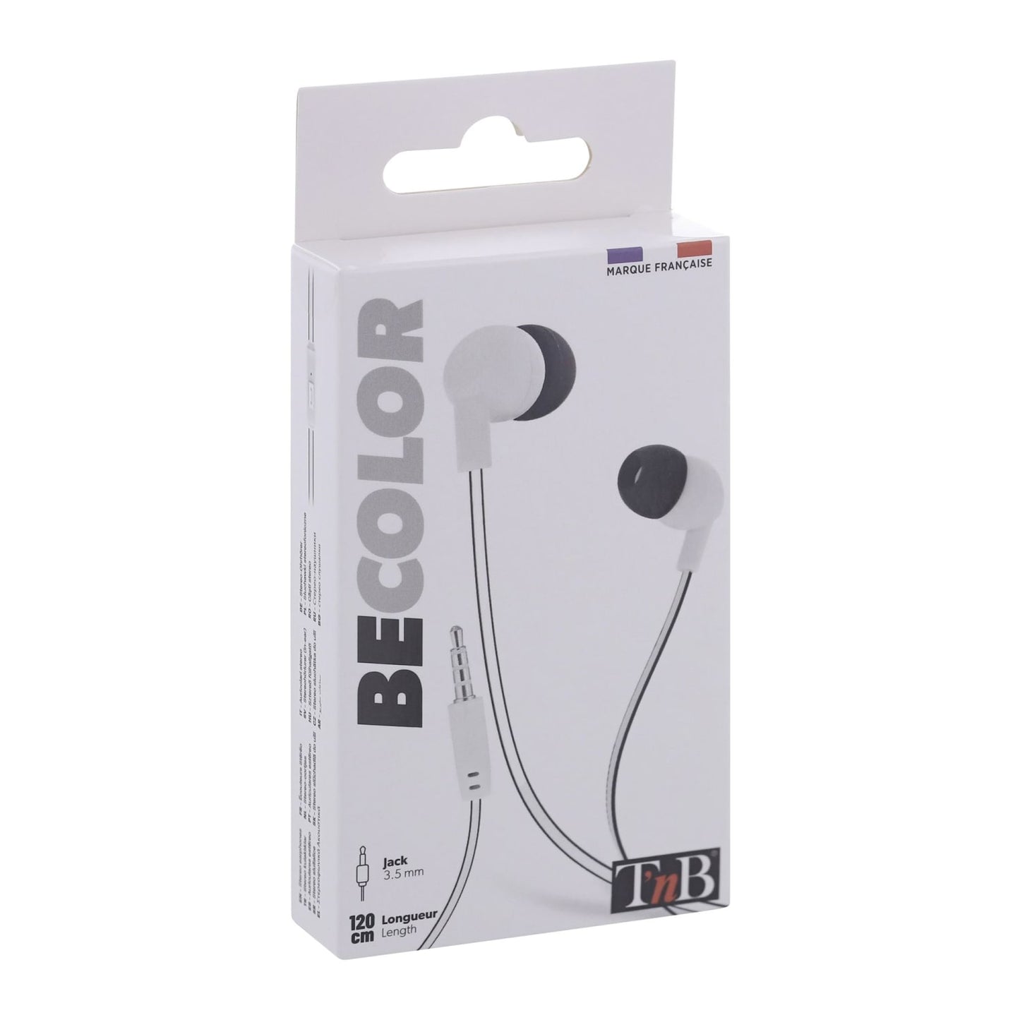 TNB Ecouteurs filaires BE COLOR jack blanc