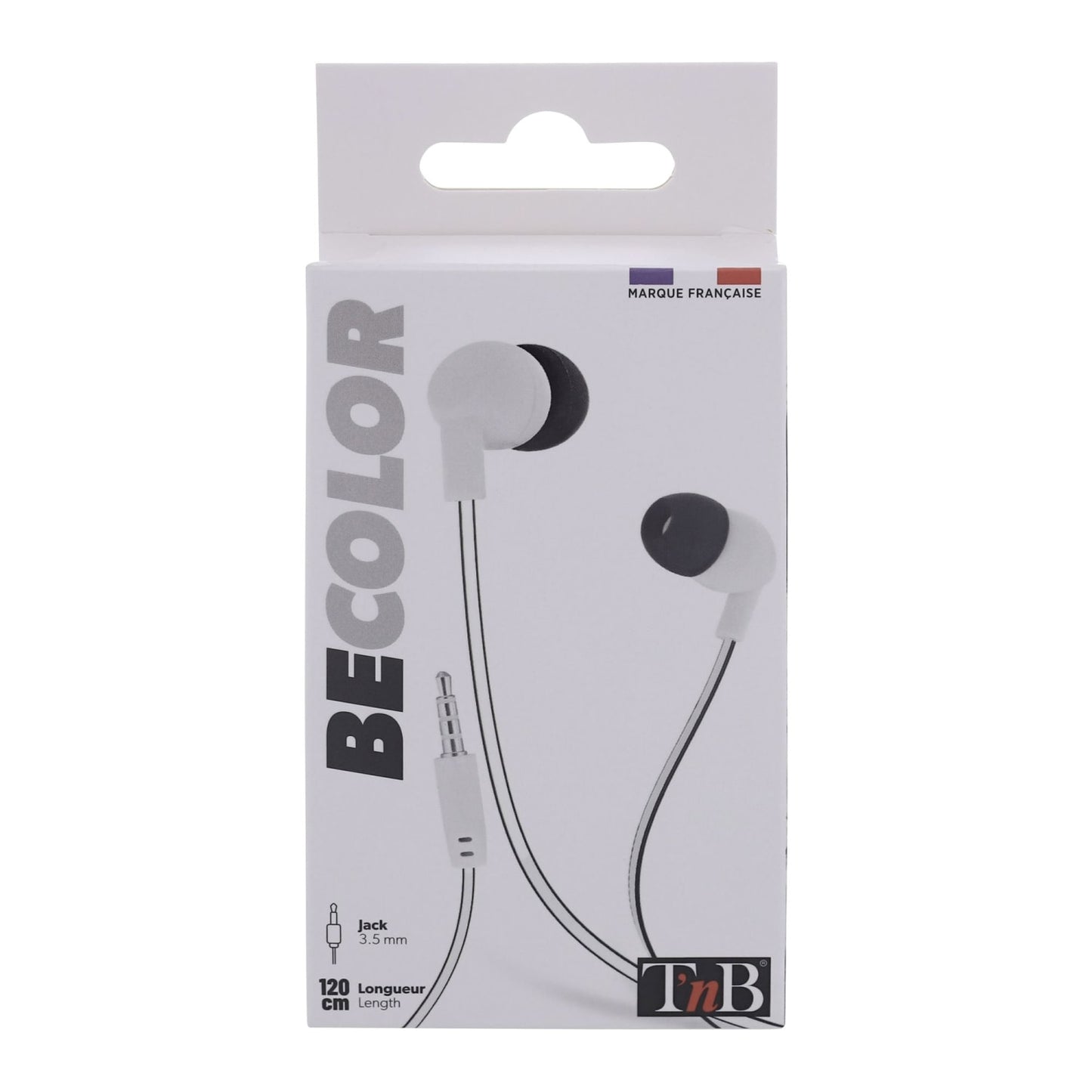 TNB Ecouteurs filaires BE COLOR jack blanc