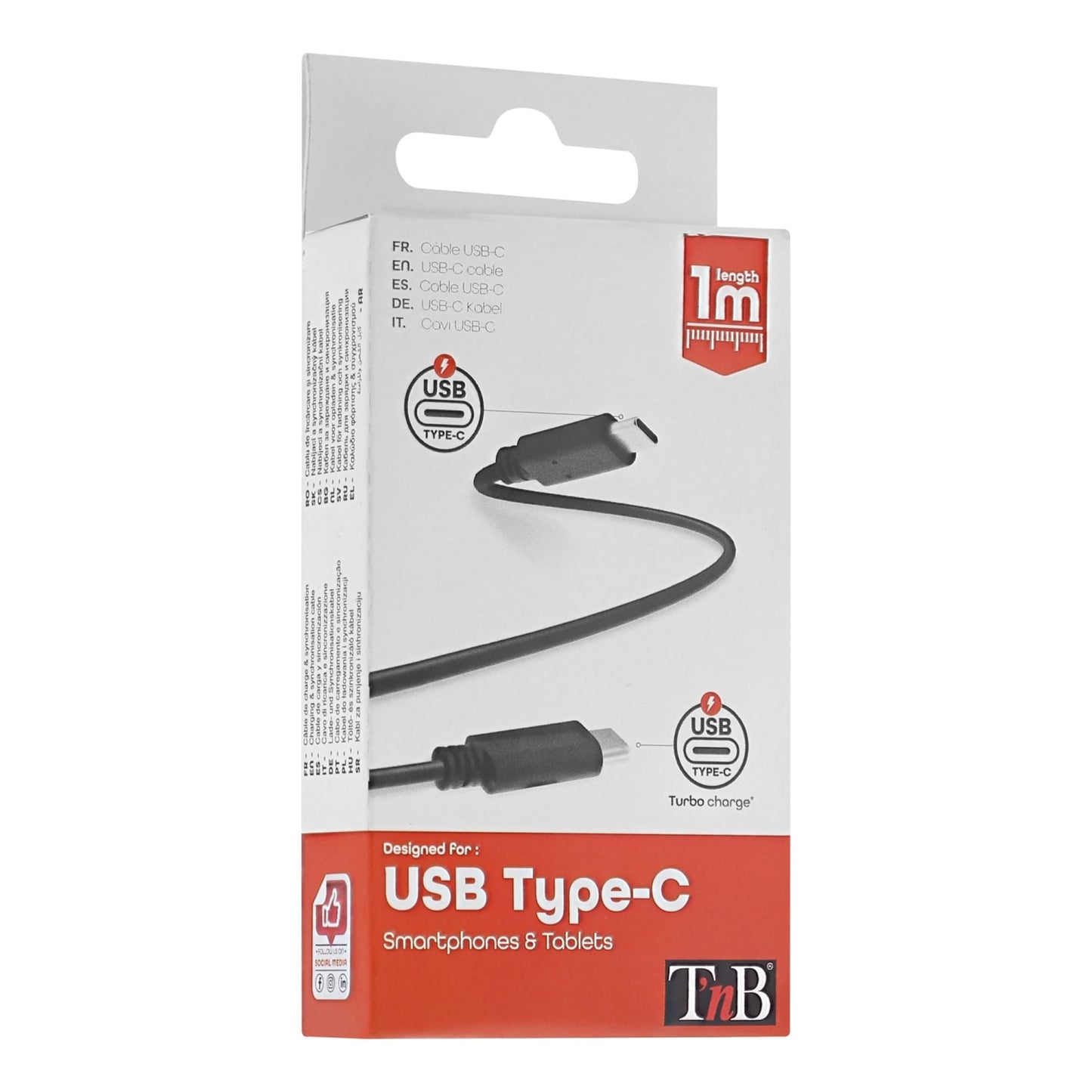 TNB Câble USB-C vers USB-C turbo charge