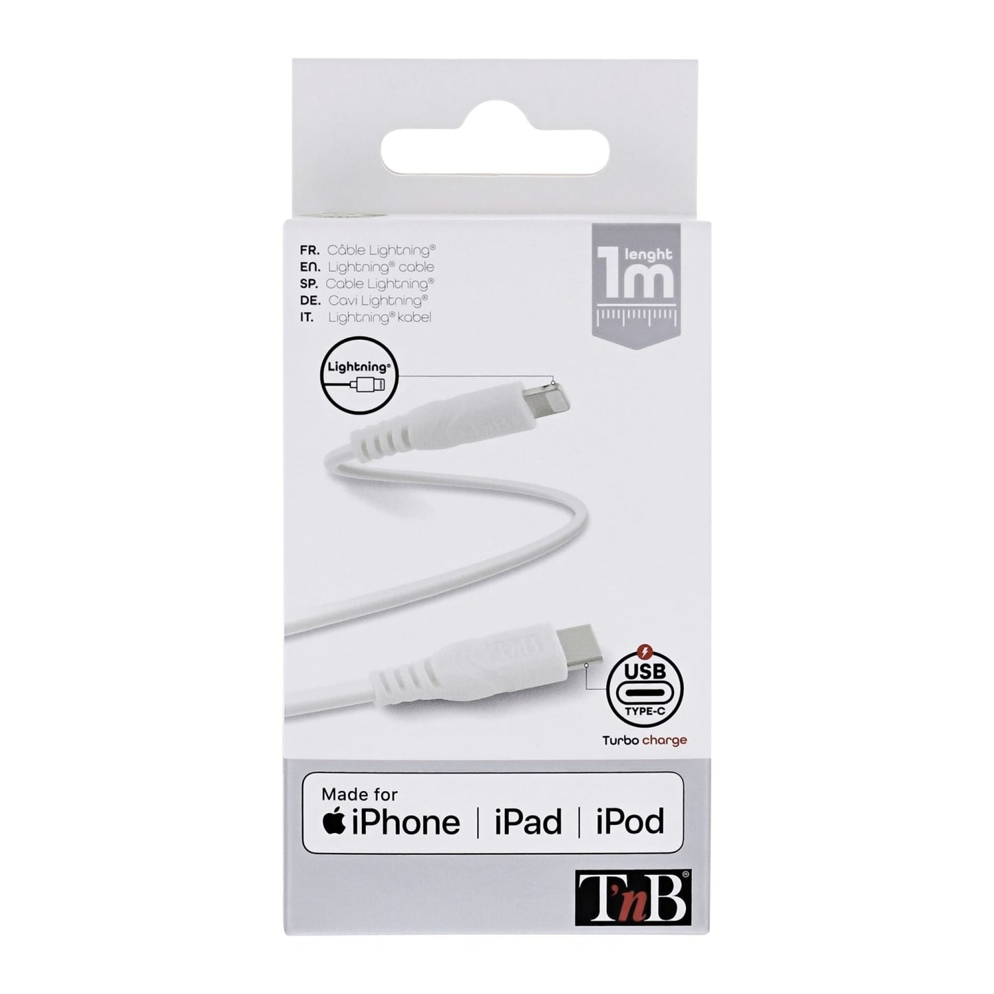 TNB Câble Lightning vers USB-C Power Delivery