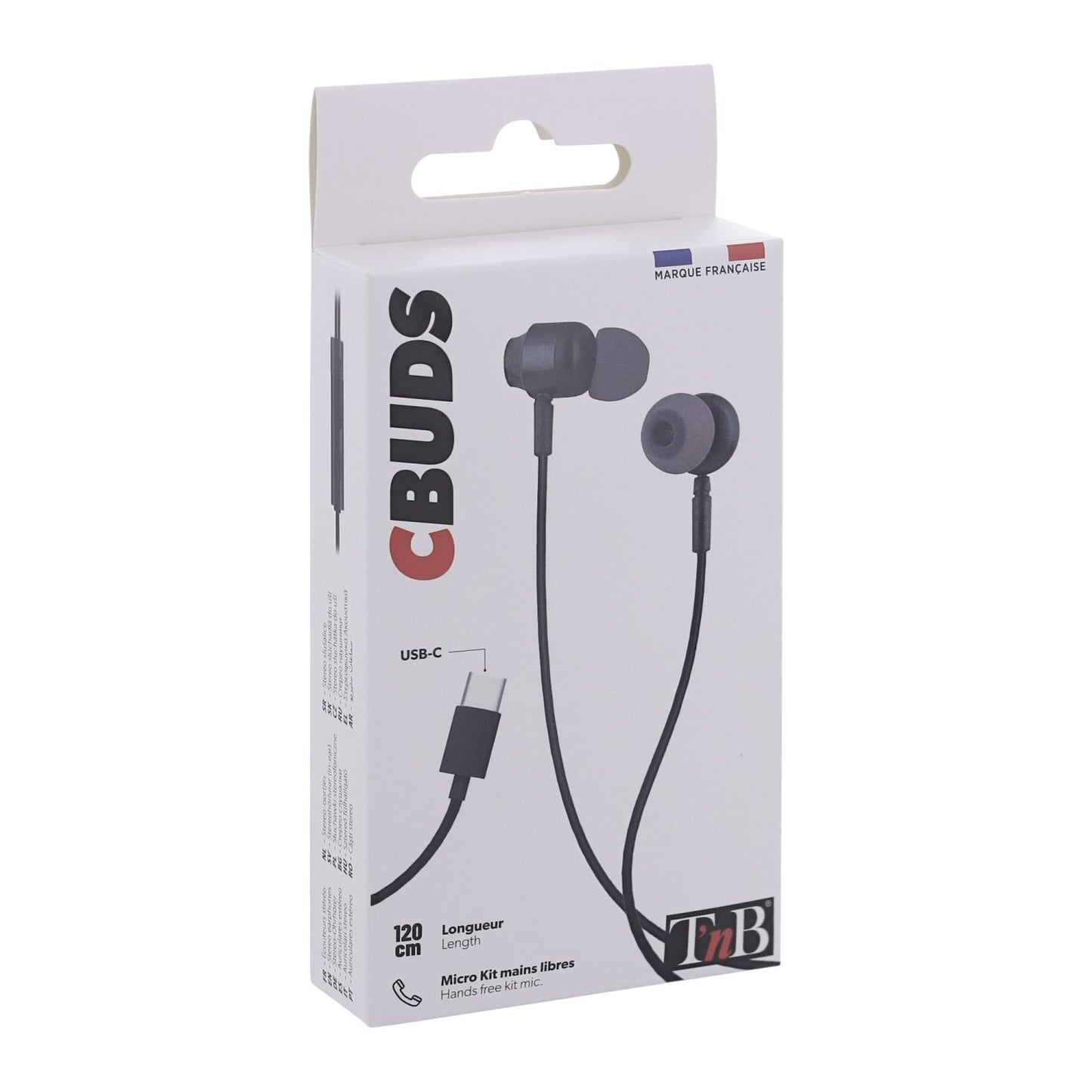 TNB Ecouteurs filaires C-BUDS type-C noir