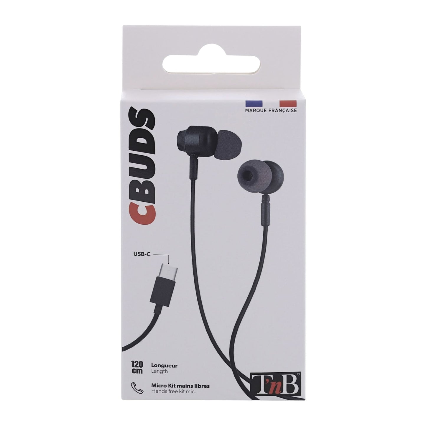 TNB Ecouteurs filaires C-BUDS type-C noir