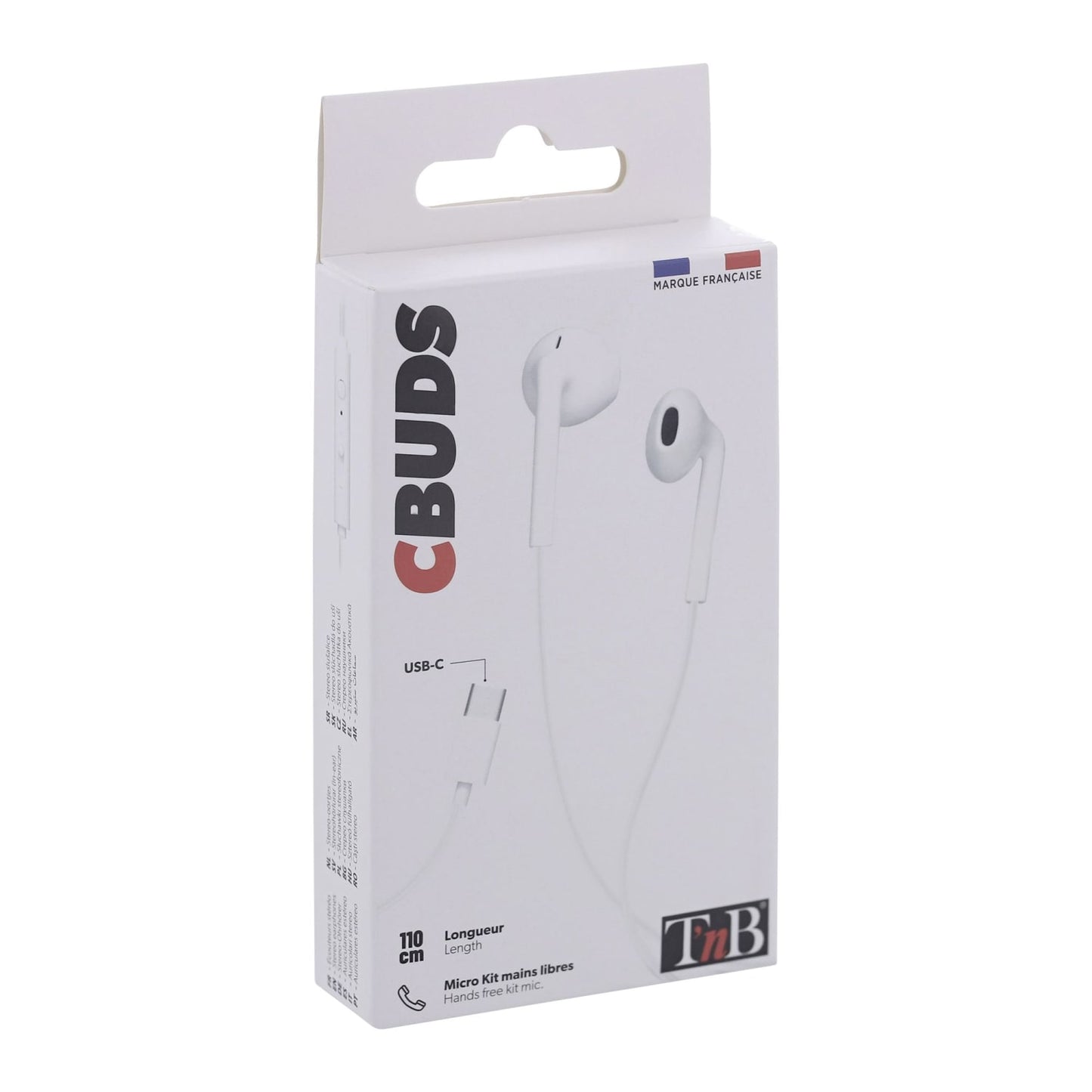 TNB Ecouteurs filaires C-BUDS type-C blanc