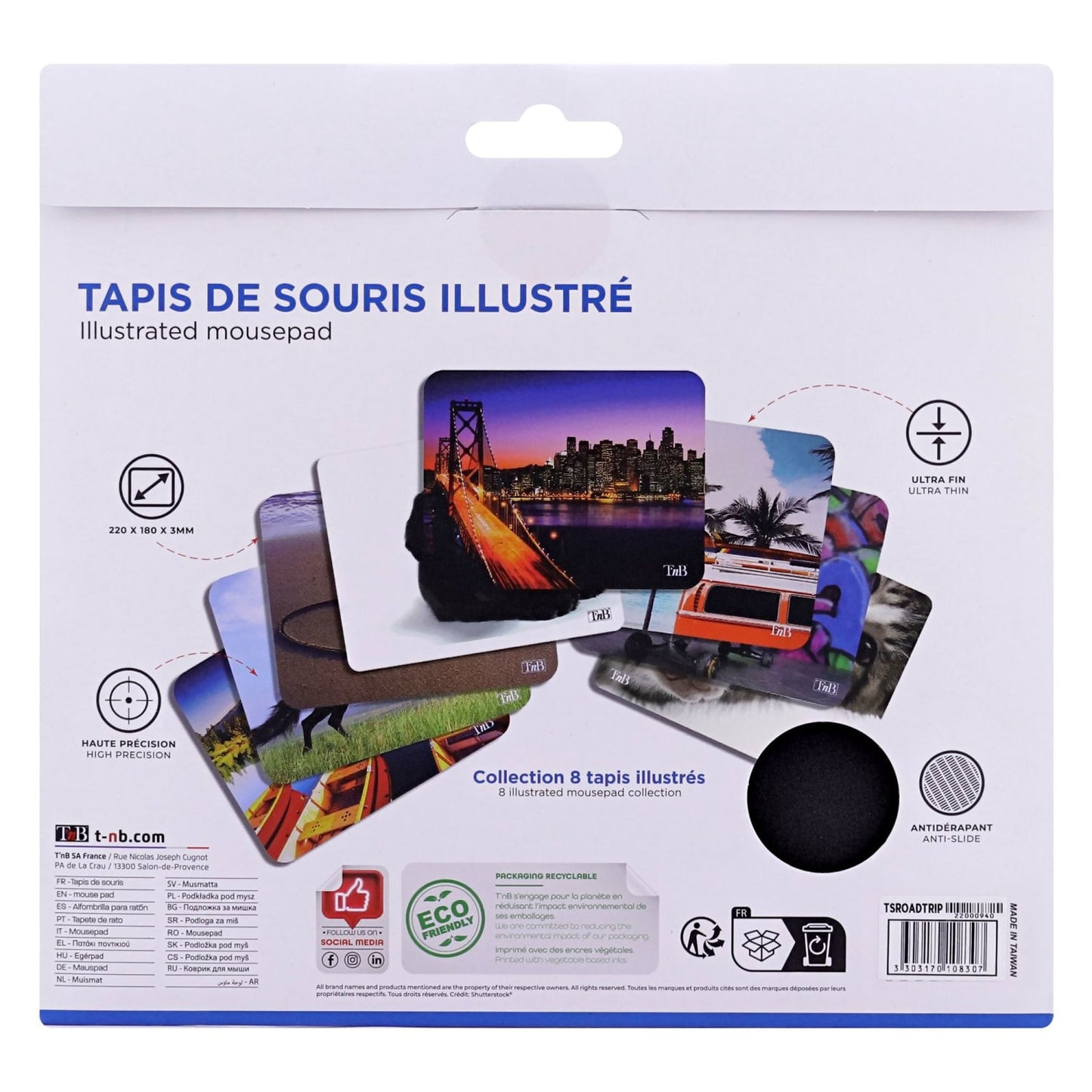 TNB Tapis de souris illustré - ROADTRIP