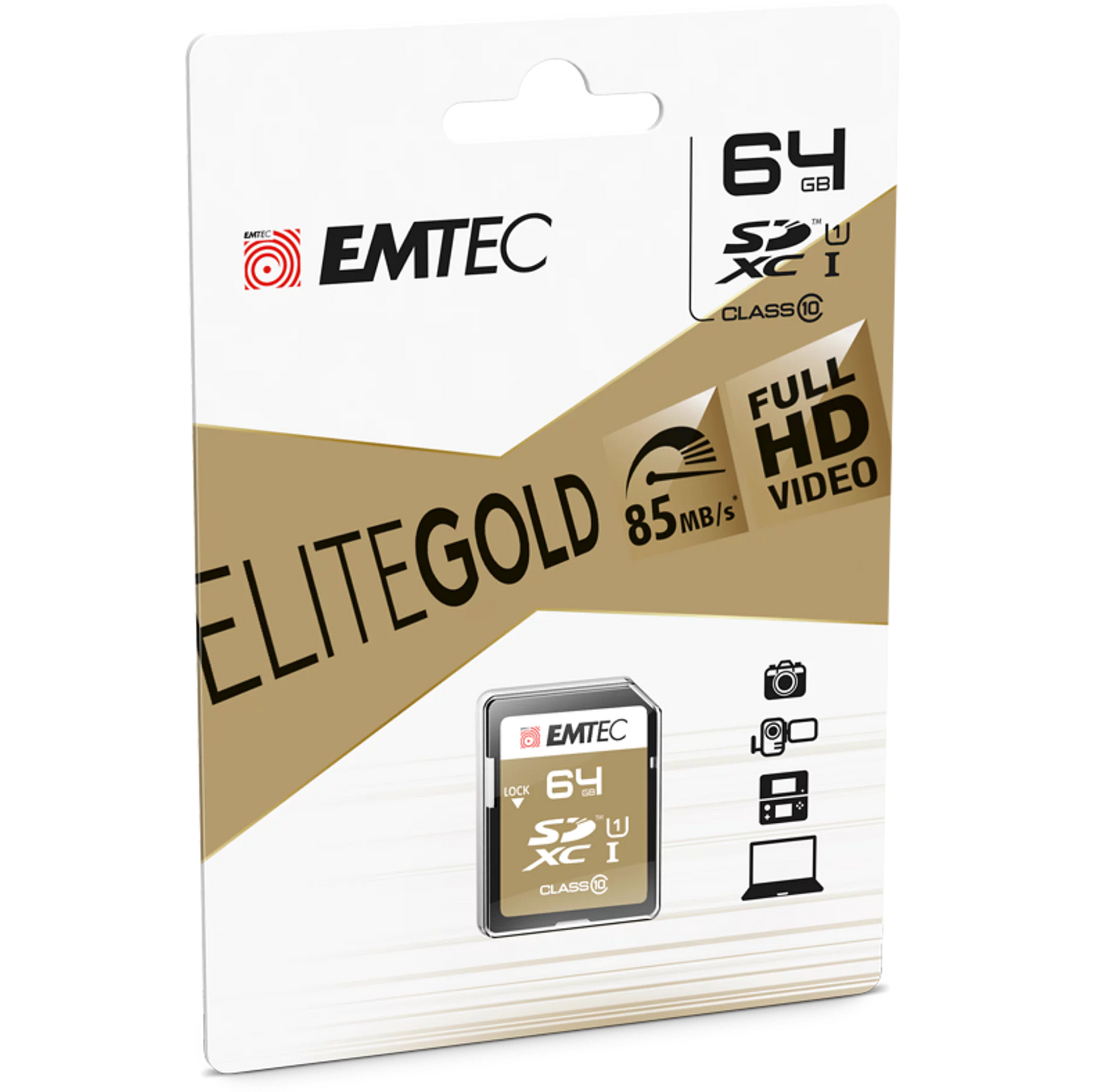 Carte mémoire Emtec SDXC – 64 Go Class 10