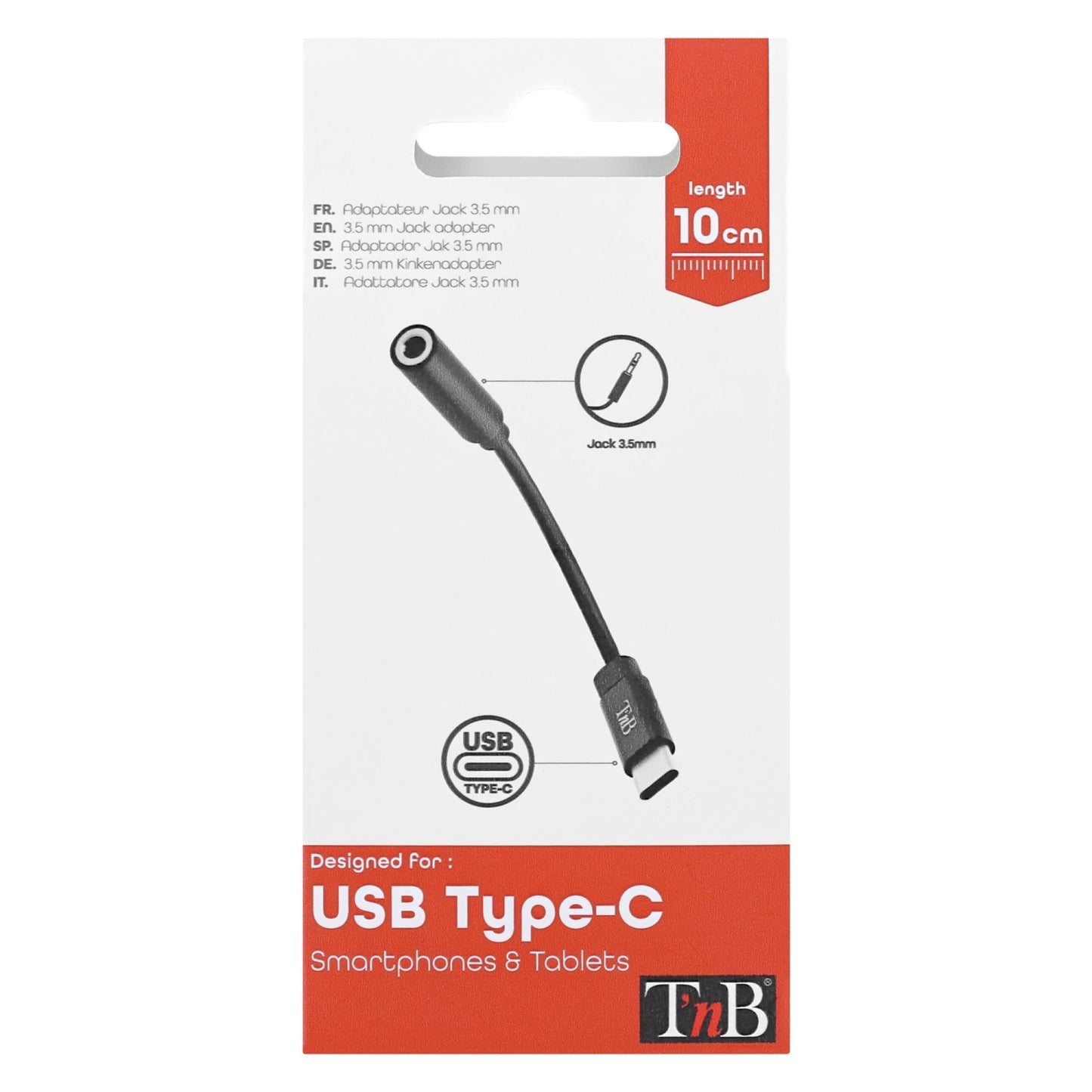 TNB Adaptateur USB-C vers jack 3.5mm