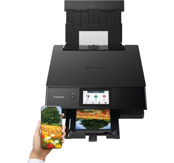 Canon PIXMA TS8750 — Imprimante jet d’encre 3-en-1 (Wi-Fi, recto-verso automatique)