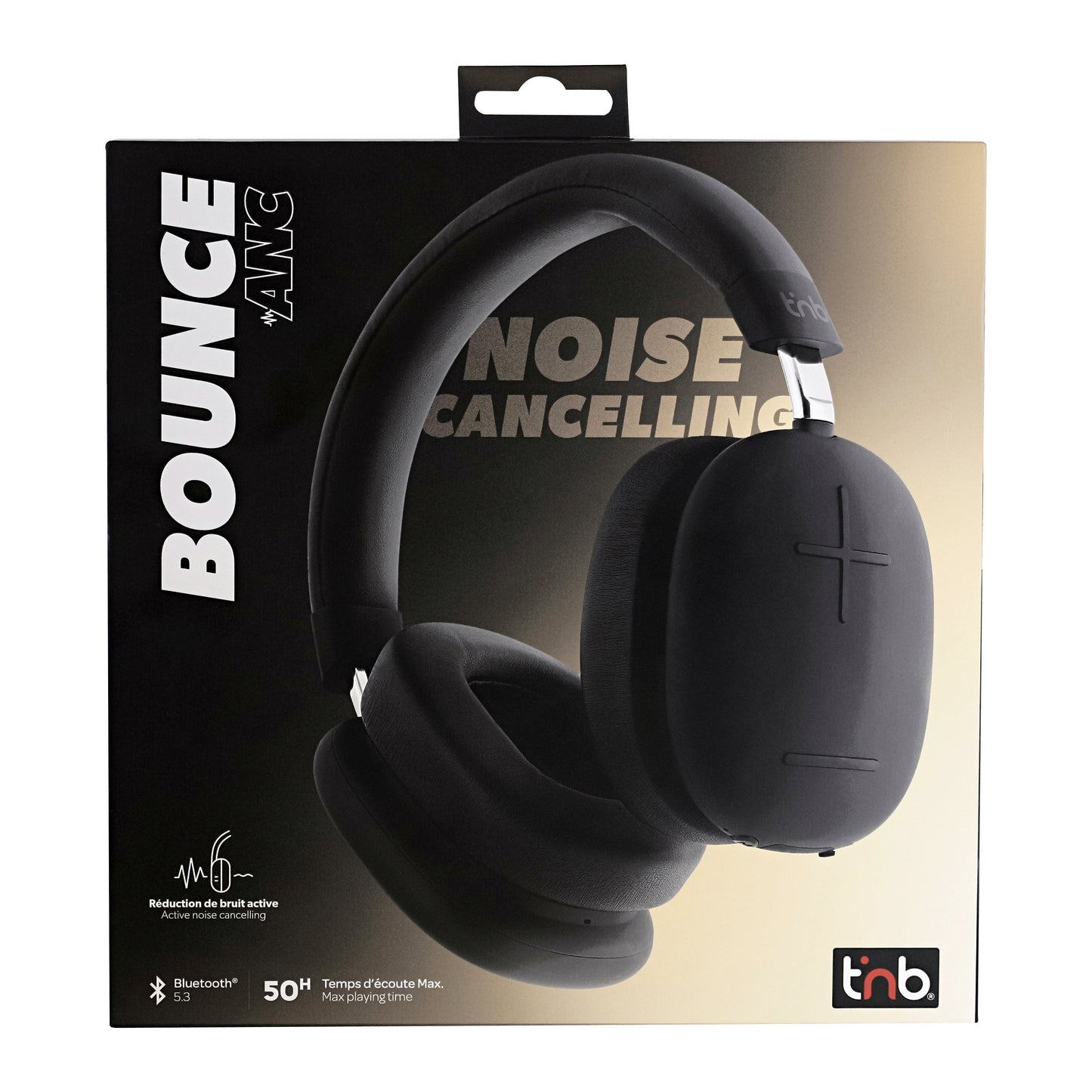 TNB Casque Bluetooth à réduction de bruit active BOUNCE