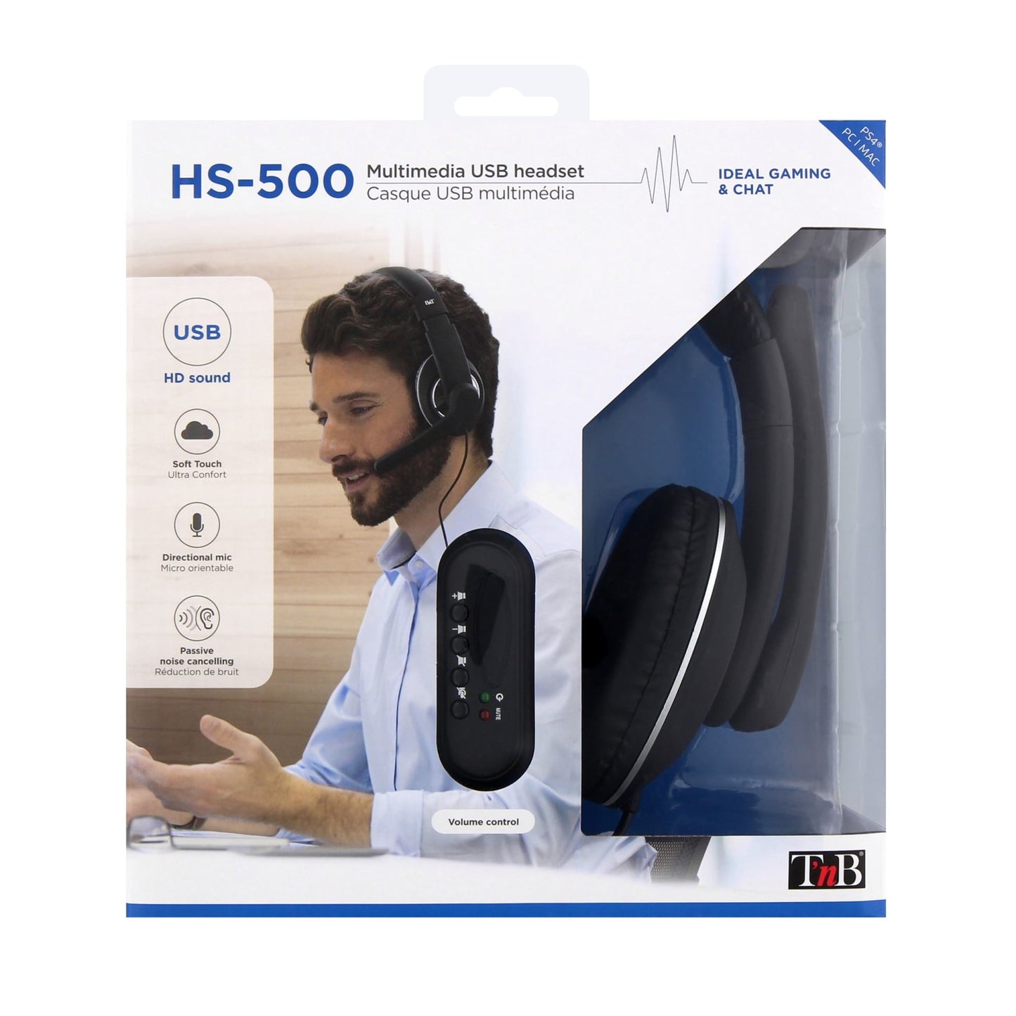 TNB Micro casque filaire multimédia HS-500