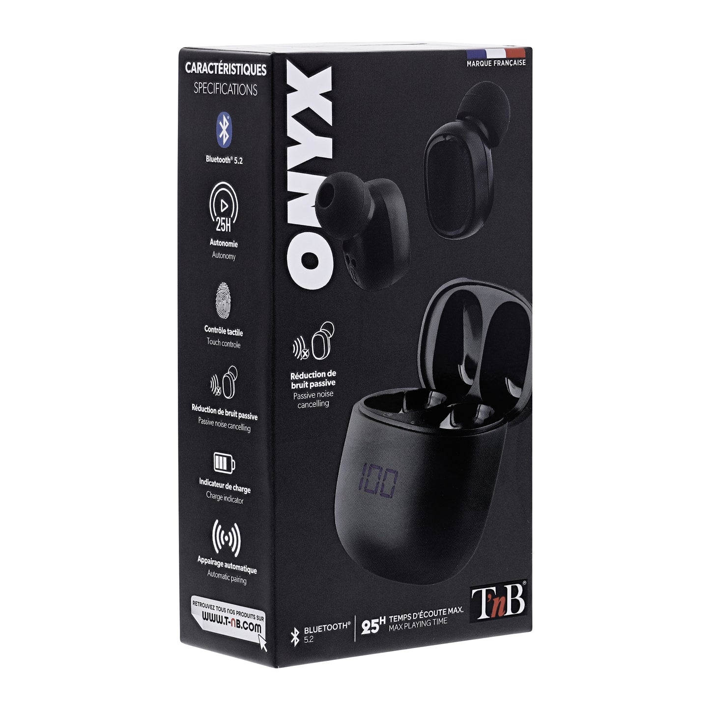 Écouteurs sans fil TWS intra-auriculaires ONYX