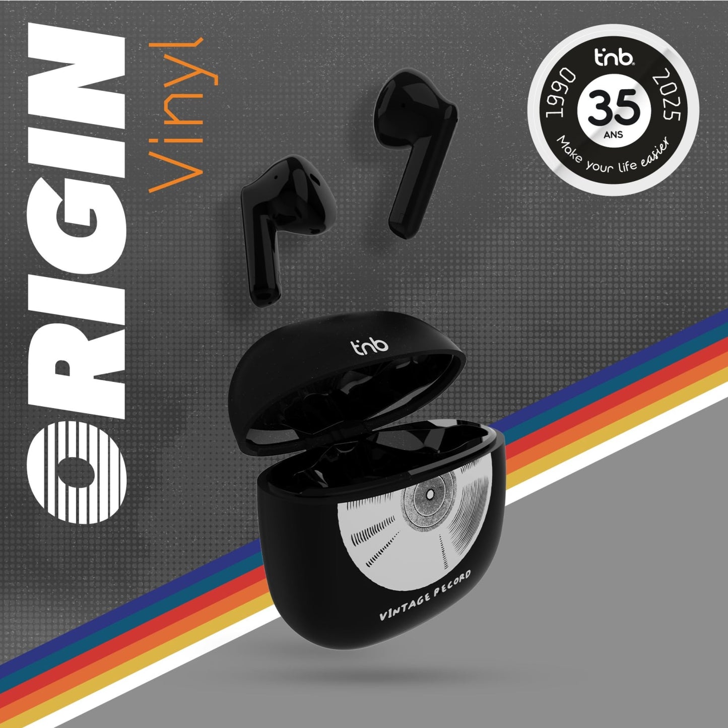 TNB Écouteurs sans fil ORIGIN – Vinyle