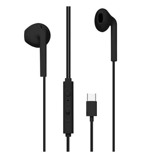 TNB Écouteurs filaires C-BUDS Type-C – Noir