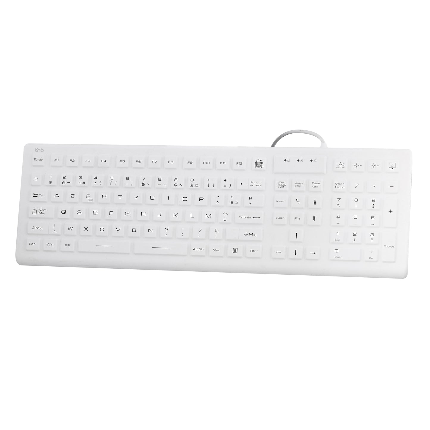 Clavier filaire médical IP68 – AZERTY (FR)