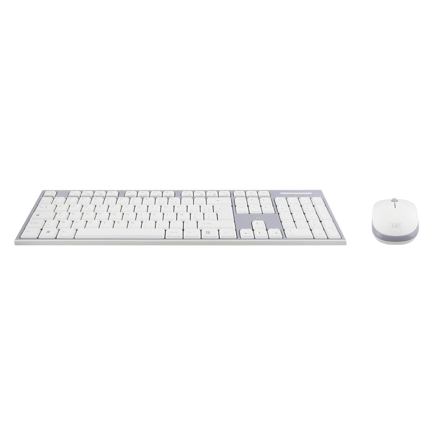 TNB Pack clavier + souris sans fil CLASSY – Blanc / Gris