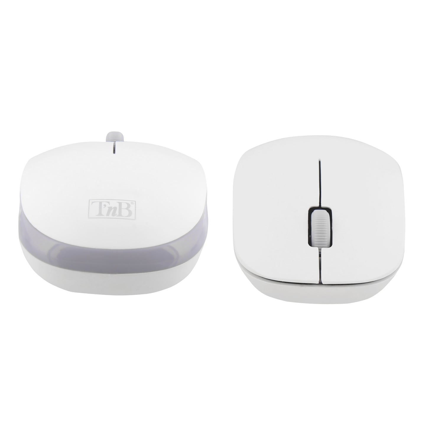 TNB Pack clavier + souris sans fil CLASSY – Blanc / Gris