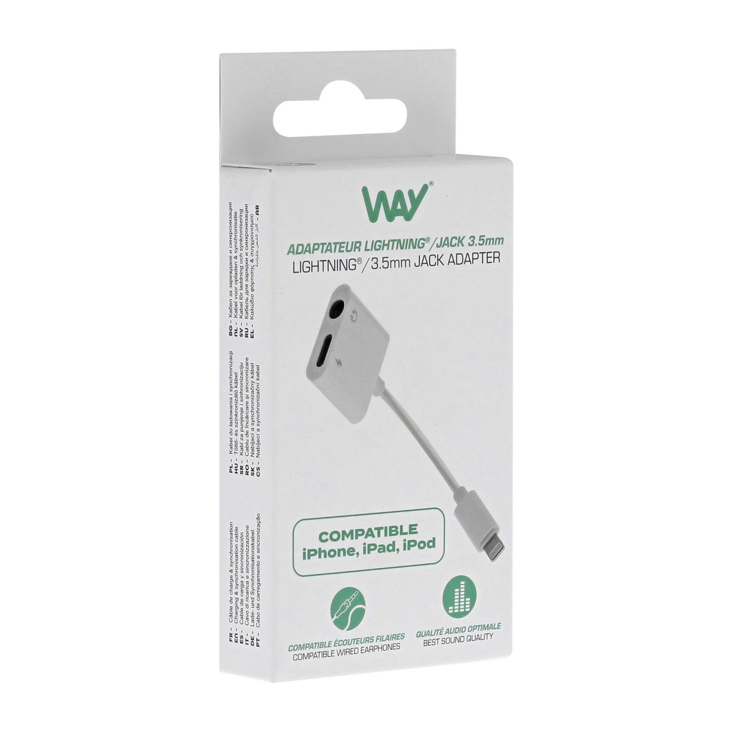 TNB Adaptateur Lightning vers jack 3.5mm / Lightning