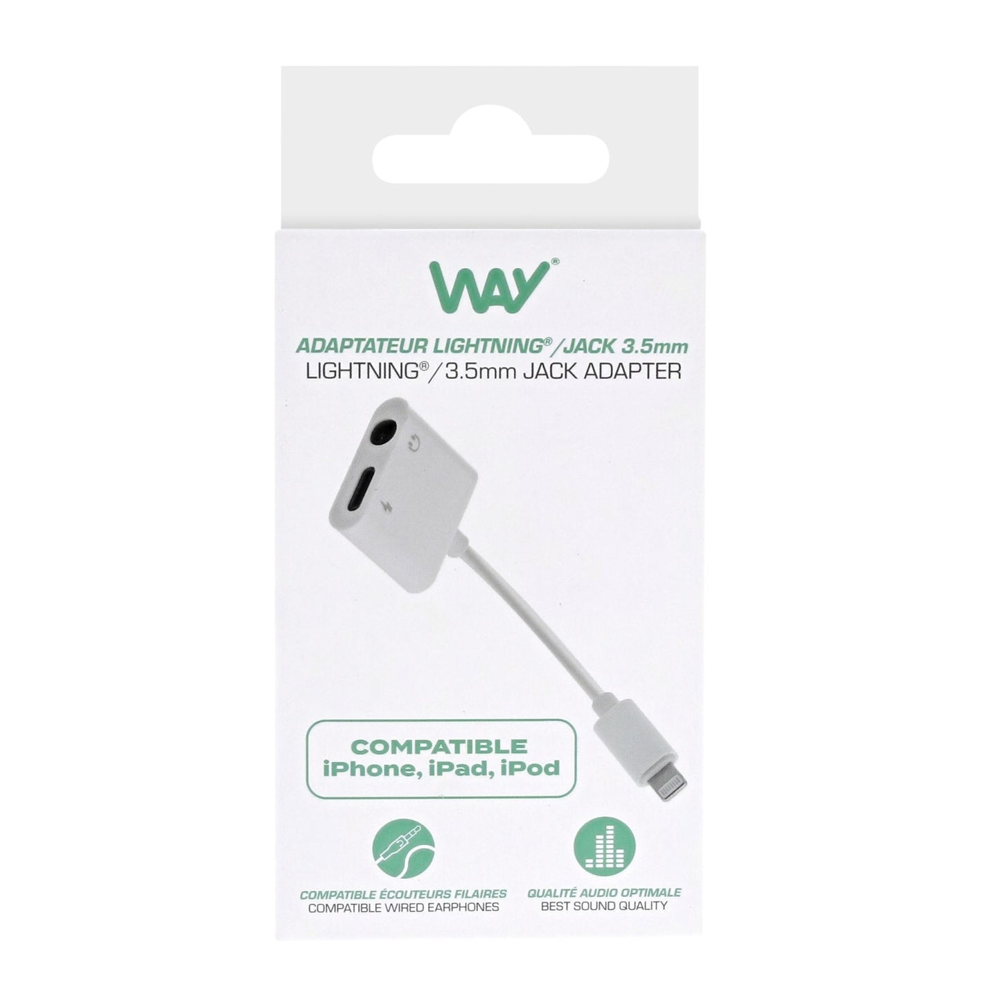 TNB Adaptateur Lightning vers jack 3.5mm / Lightning