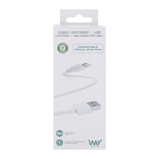 Câble USB-A / Lightning – 1 mètre