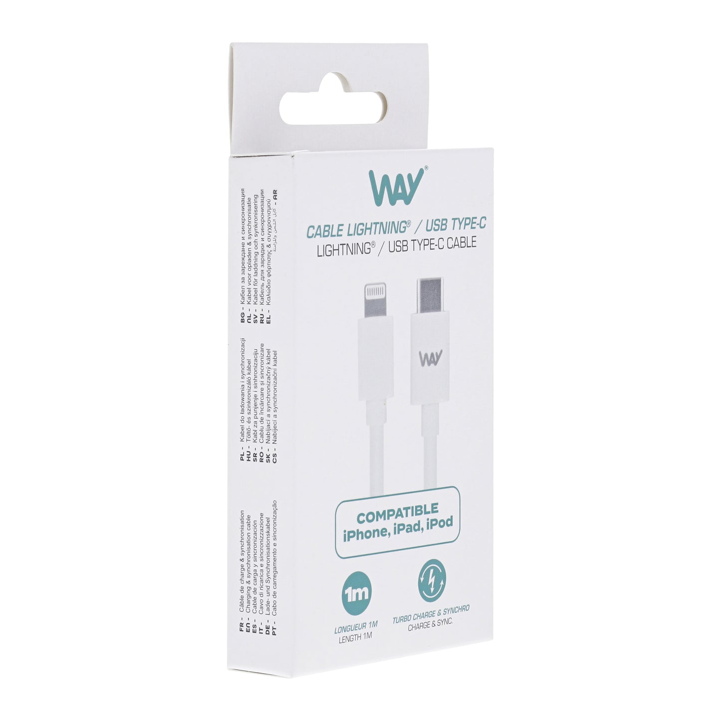 Câble Lightning / USB-C – 1 mètre