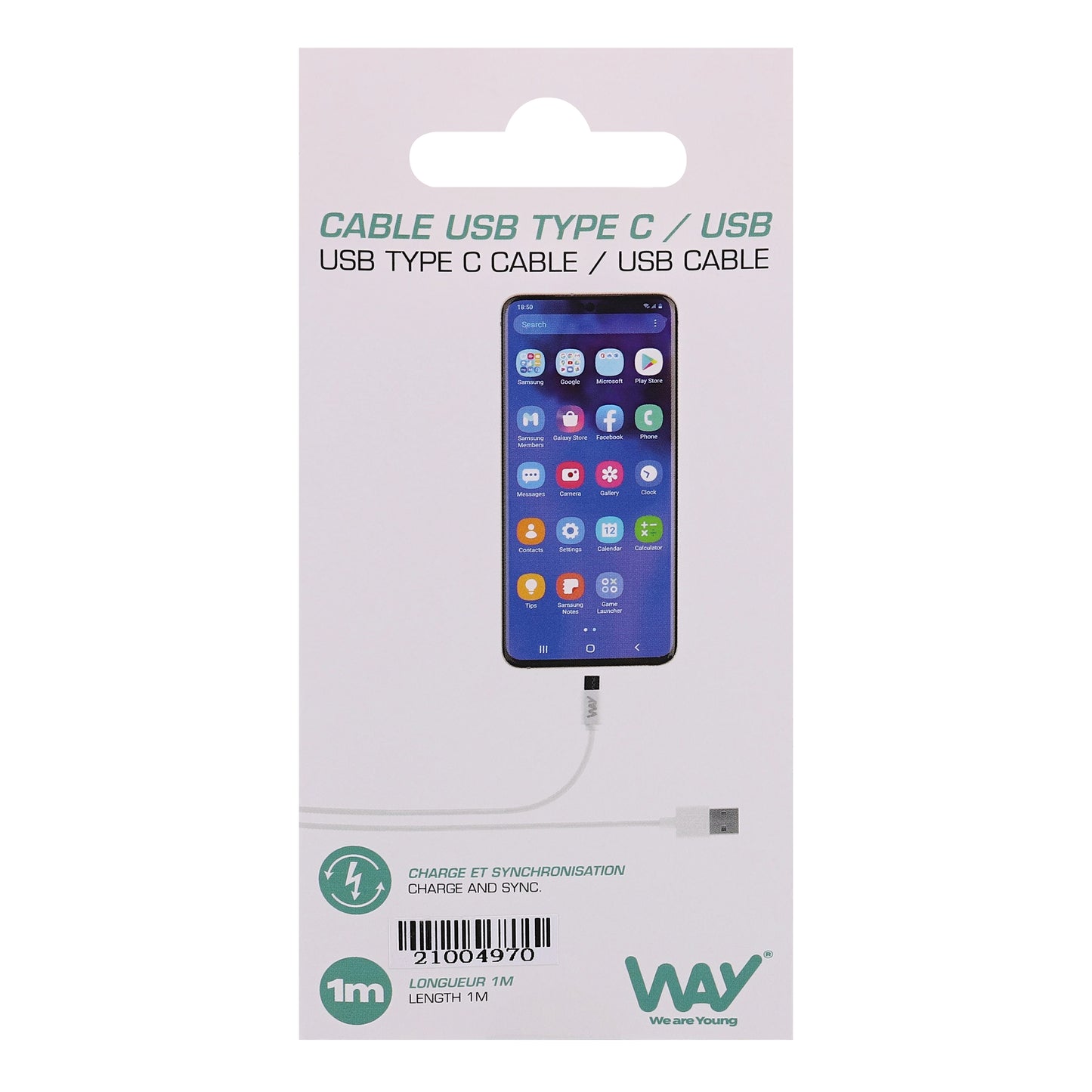 Câble USB / USB-C – 1 mètre