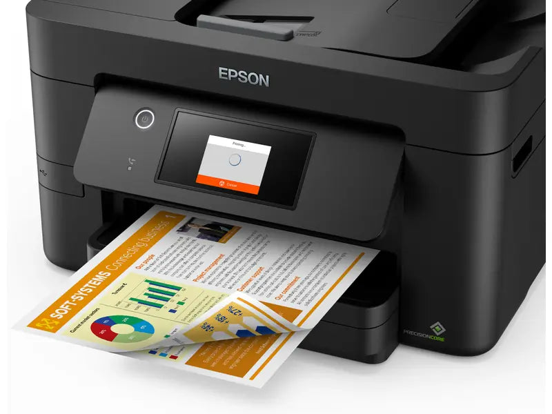 Epson WorkForce Pro WF-3820 — Imprimante jet d’encre 3-en-1 (Wi-Fi, Ethernet, recto-verso automatique)