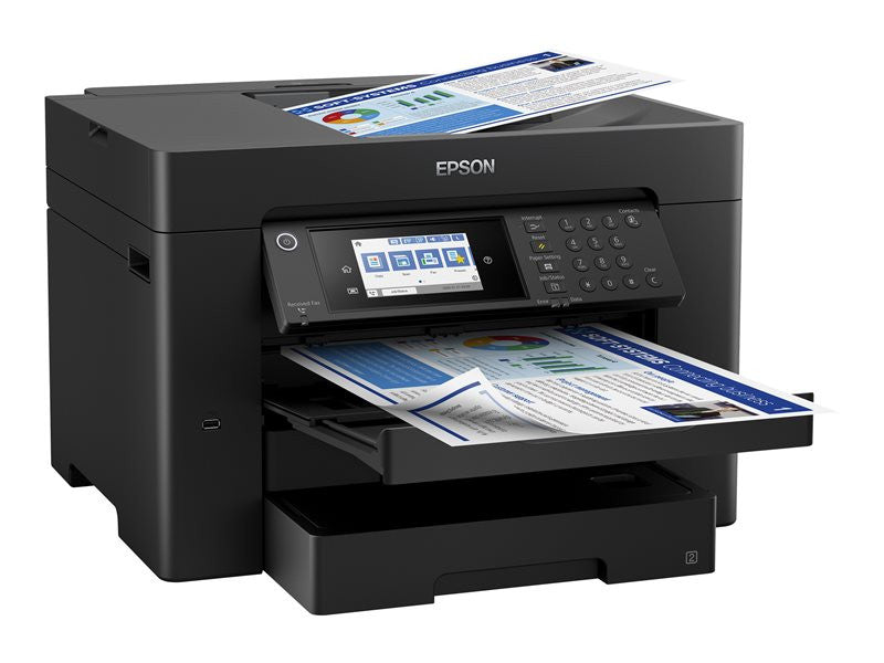Epson WorkForce WF-7830DTWF — Imprimante jet d’encre A3, 4-en-1 (Wi-Fi, Ethernet, recto-verso intégral A3)