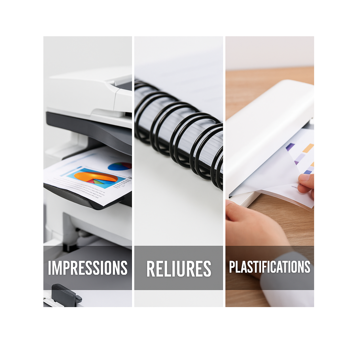 Impression reliure et plastification à Strasbourg – services Print’Neudorf