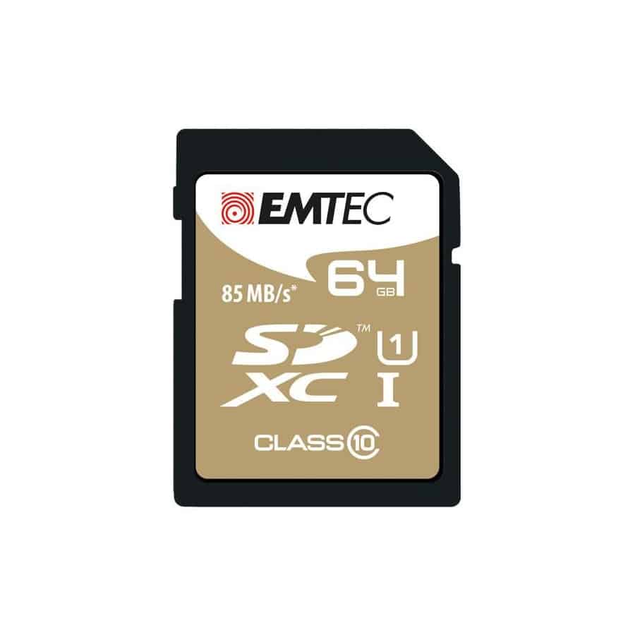 Carte mémoire Emtec SDXC – 64 Go Class 10